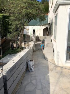 Mur de mitoyenneté à Saint Jannet