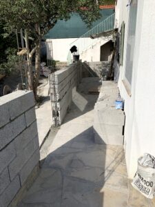 Mur de mitoyenneté à Saint Jannet