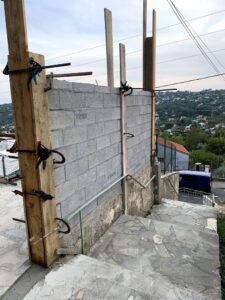 Mur de mitoyenneté à Saint Jannet