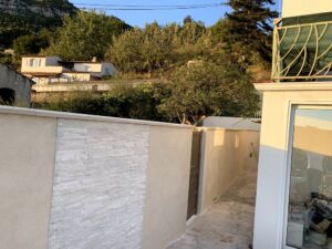Mur de mitoyenneté à Saint Jannet