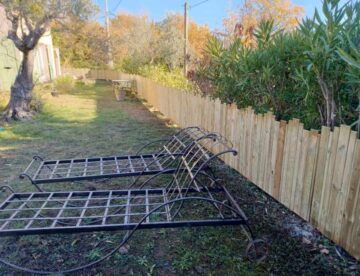 création d'une palissade en bois sur Nice